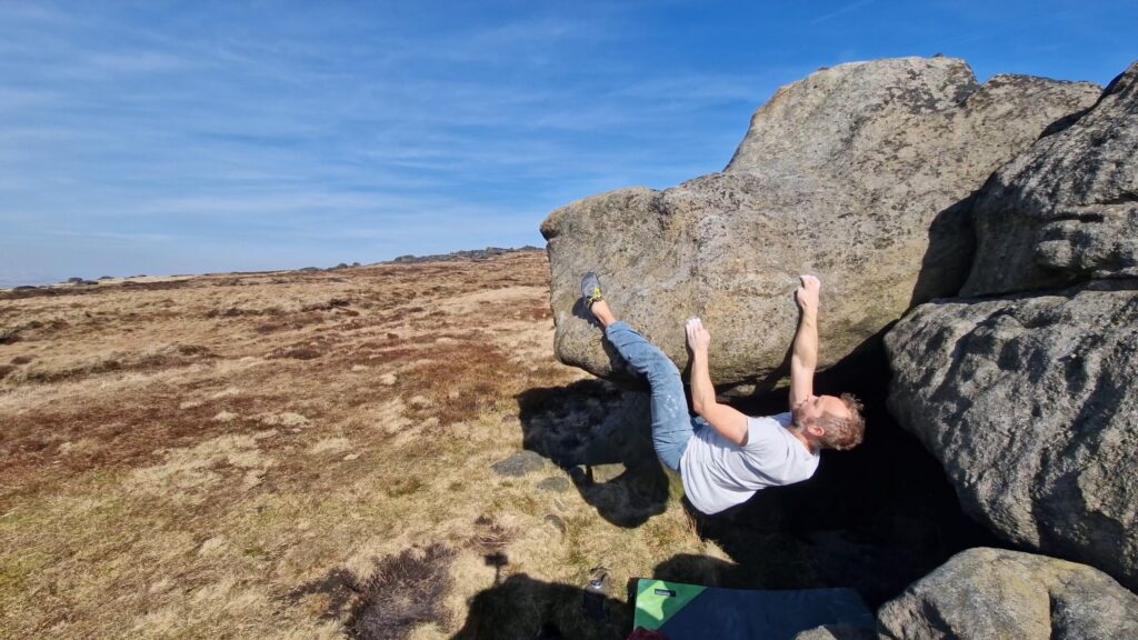 The first time I climbed Luna at Blackstone Edge, in Spring 2025